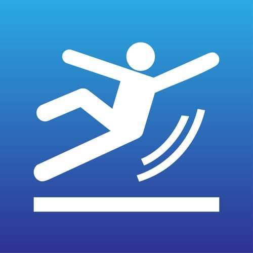 slip and fall icon