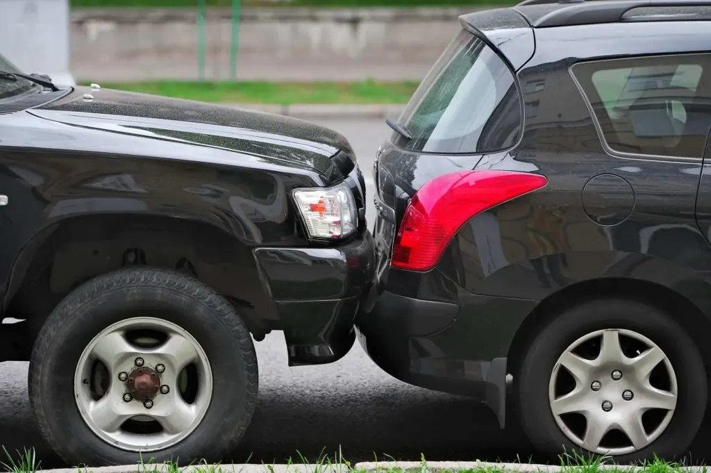 Minor car accident fender bender