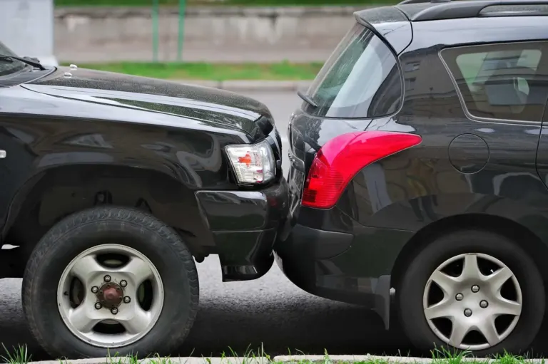 Minor car accident fender bender