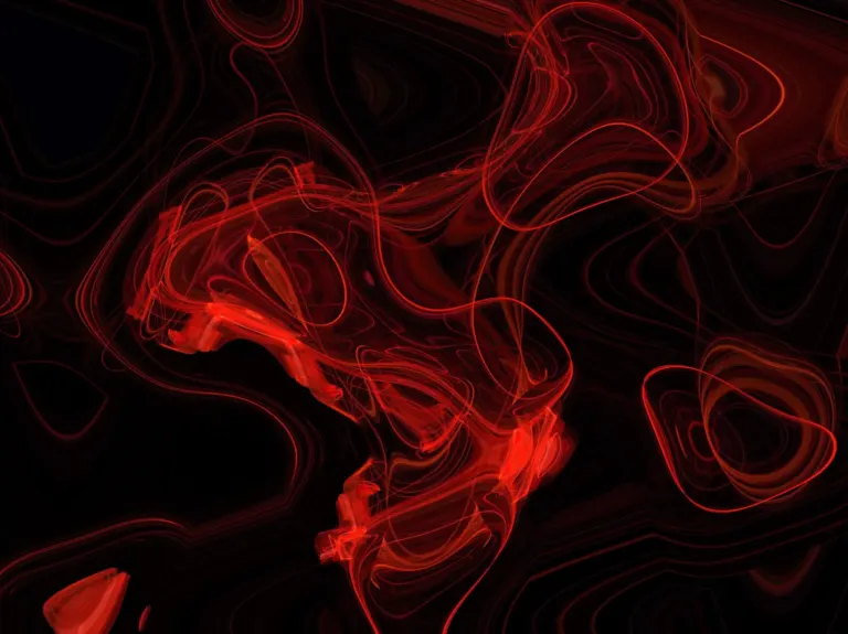 blood plasma on black background