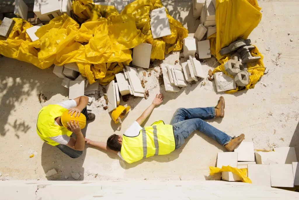 Construction worker accident on site
